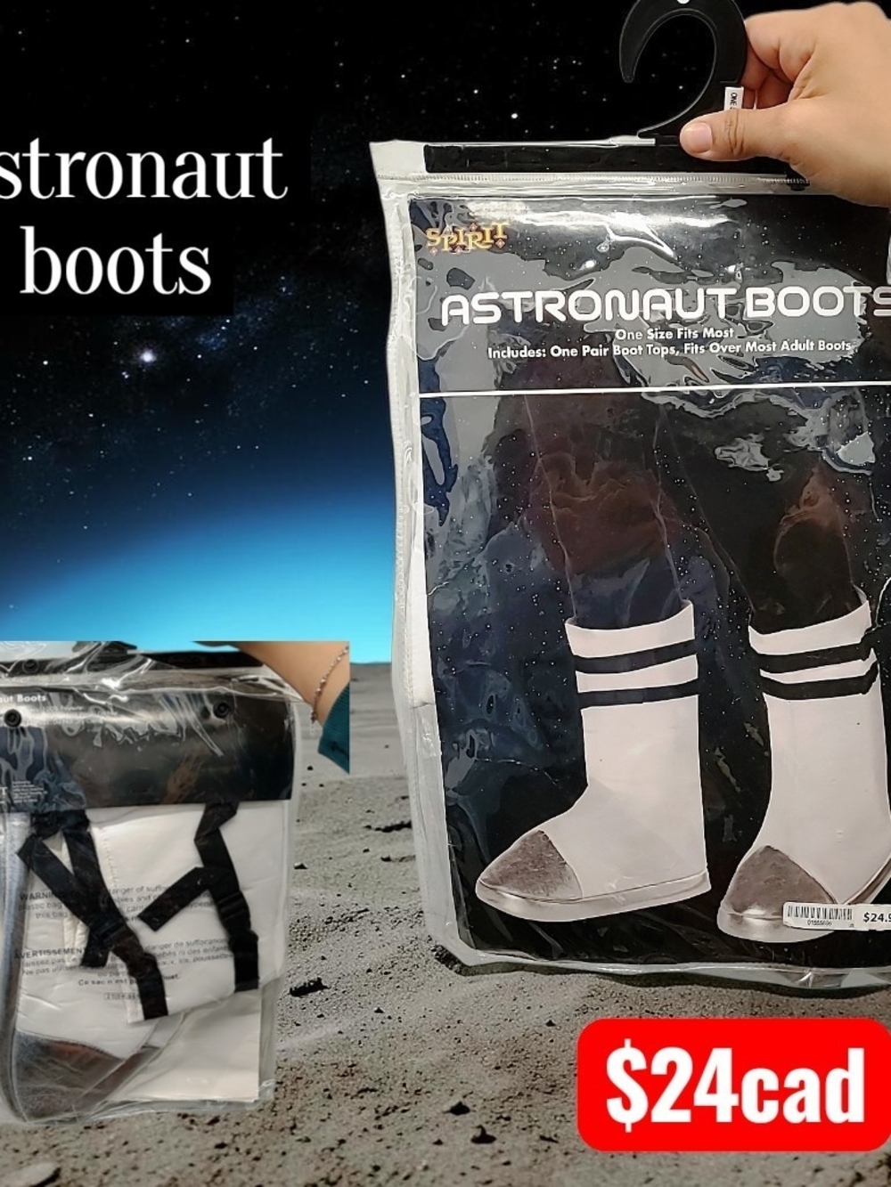 Astronaut boots packaging